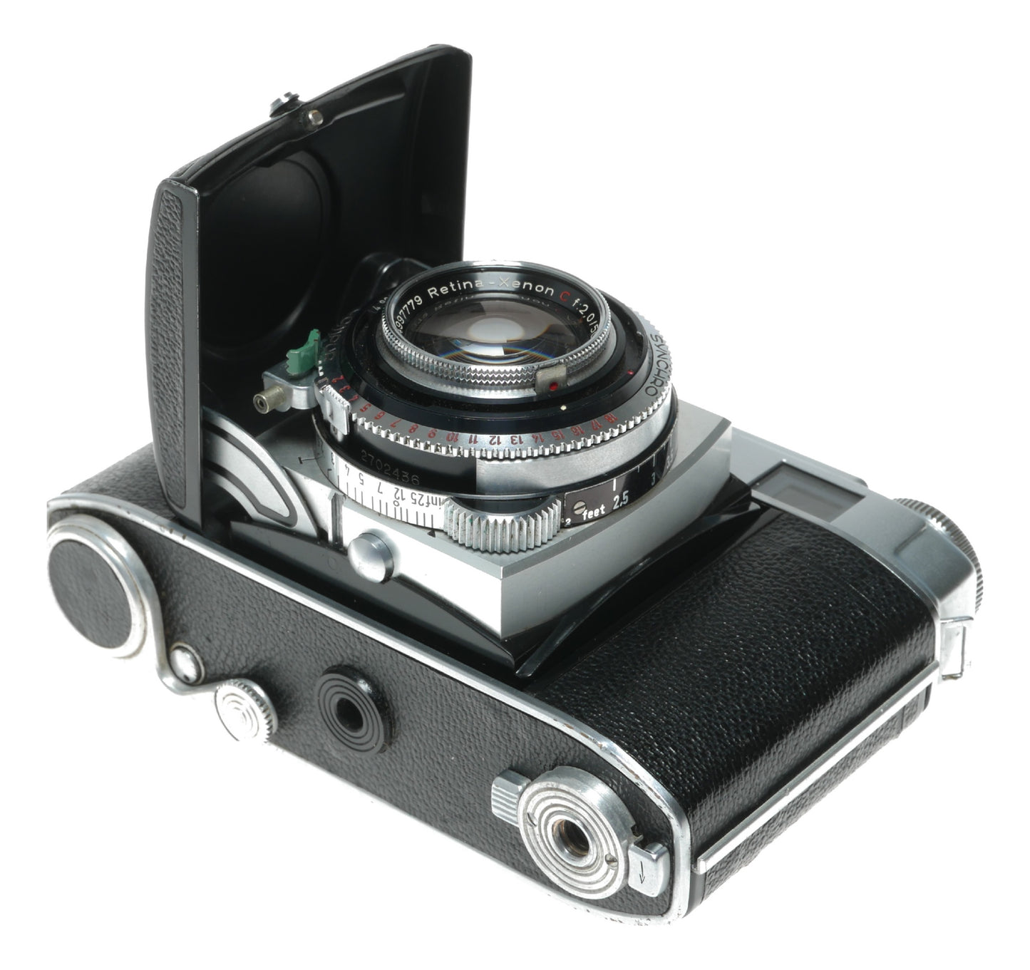 Kodak Retina IIIc Vintage Rangefinder Camera with Schneider-Kreuznach Xenon C 50mm f/2.0 Lens - View 9