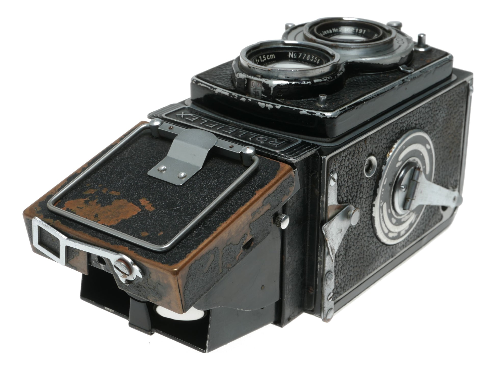 Rollei Rolleiflex Vintage TLR Camera with Carl Zeiss Tessar 75mm f/3.5 Lens and Compur-Rapid Shutter - View 3