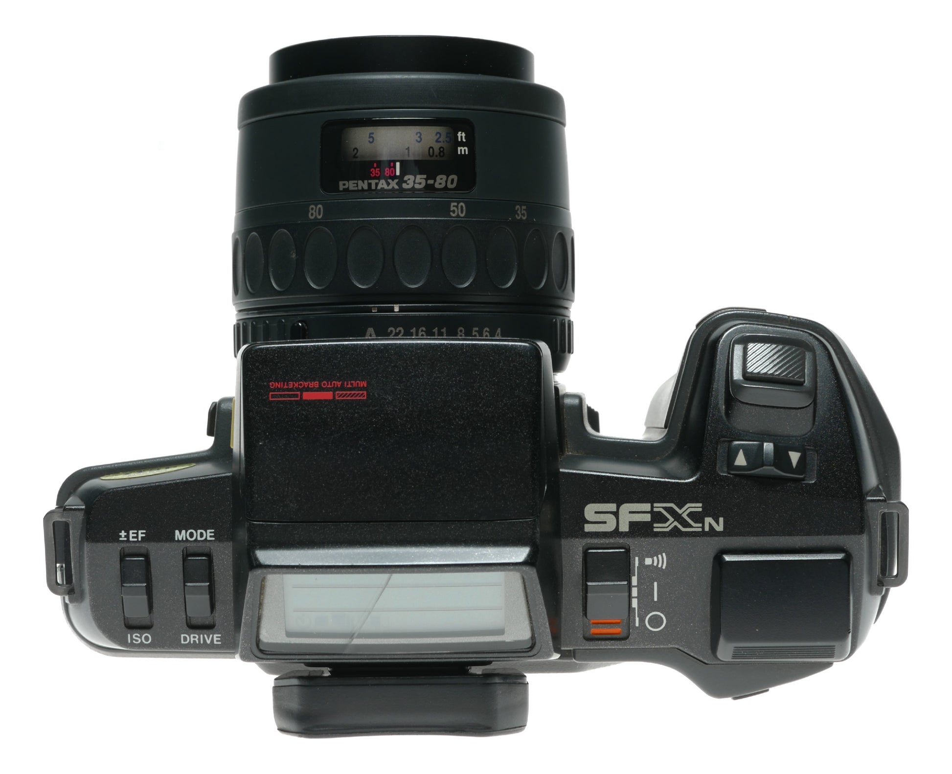Pentax SFX Vintage SLR Camera with 35-80mm Zoom Lens and Data Back F6 - View 6