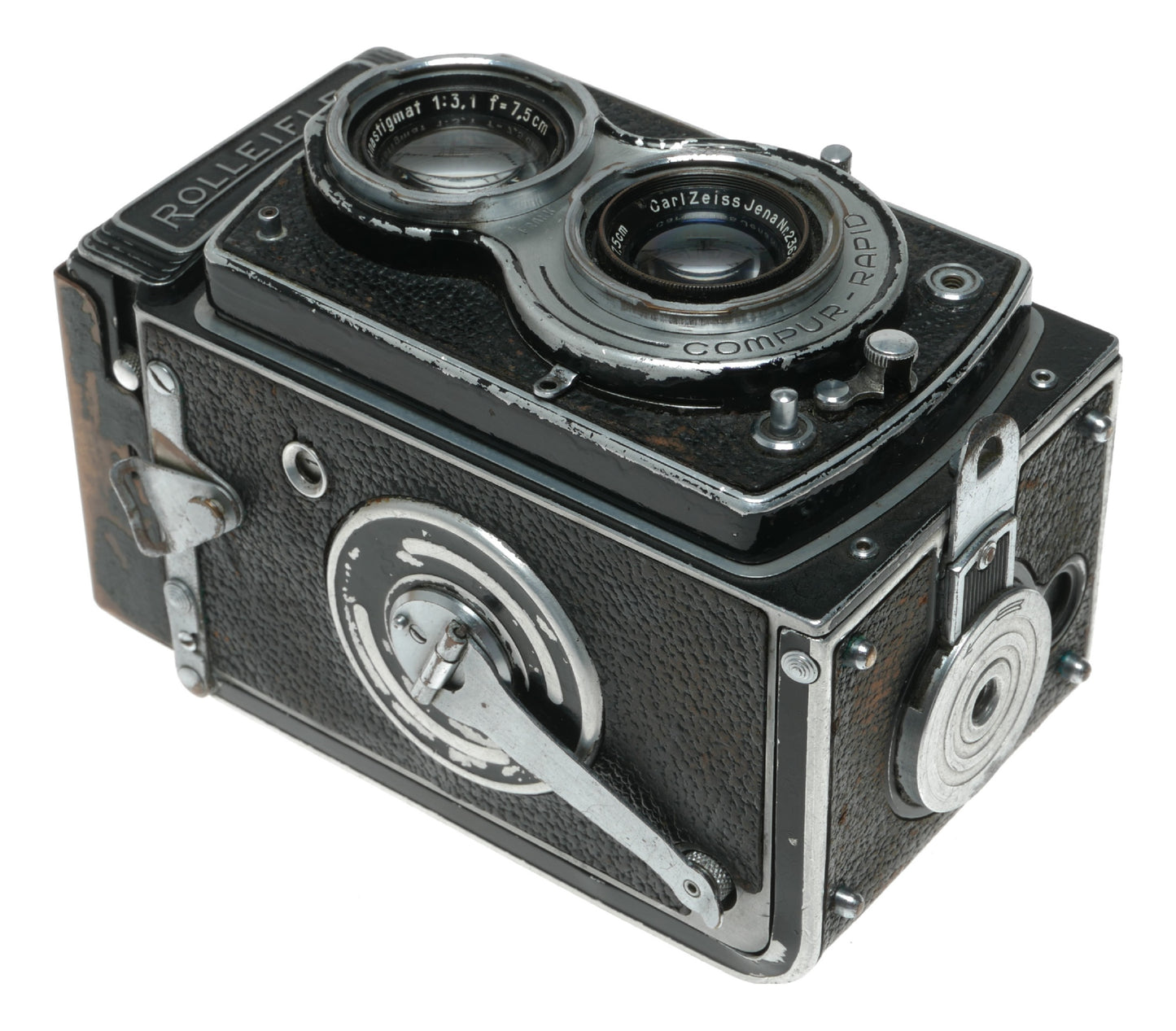 Rollei Rolleiflex Vintage TLR Camera with Carl Zeiss Tessar 75mm f/3.5 Lens and Compur-Rapid Shutter - View 6
