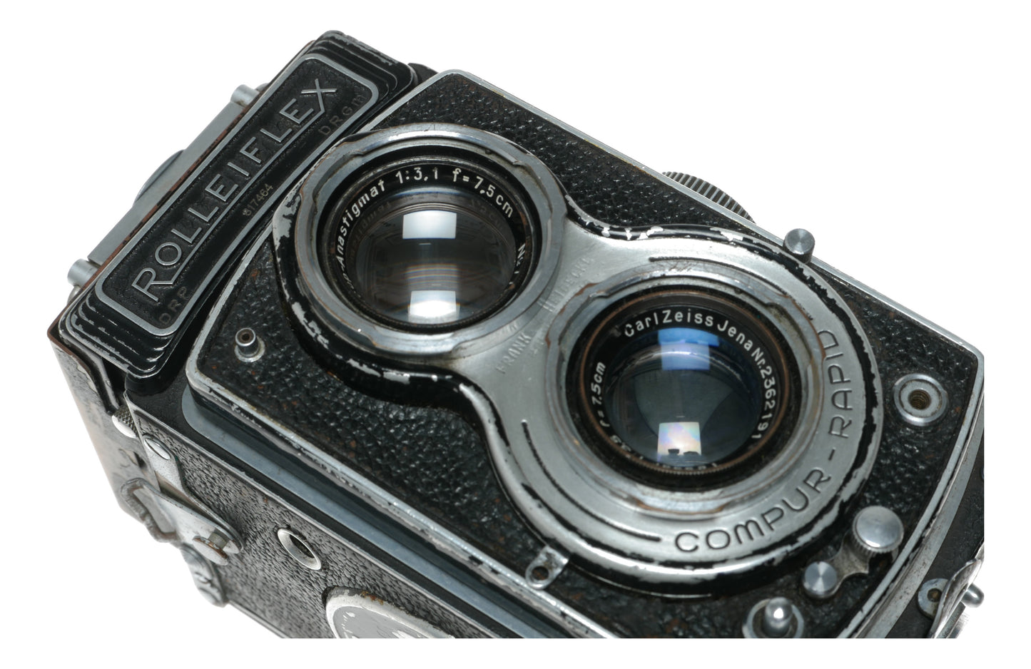 Rollei Rolleiflex Vintage TLR Camera with Carl Zeiss Tessar 75mm f/3.5 Lens and Compur-Rapid Shutter - View 7