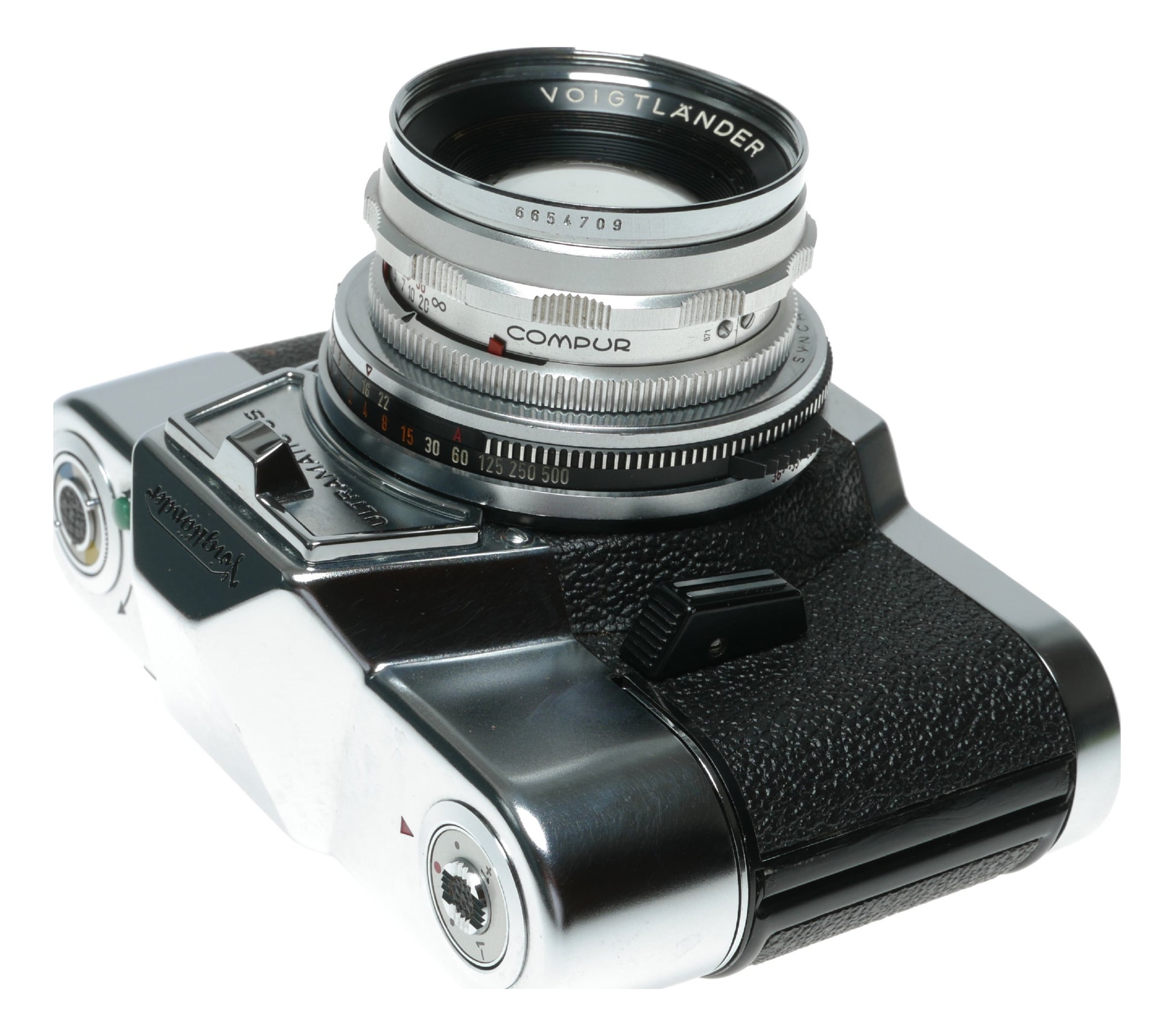 Voigtlander Ultramatic CS Vintage Film Camera with Septon 1:2/50 Lens, Made in West Germany - View 5