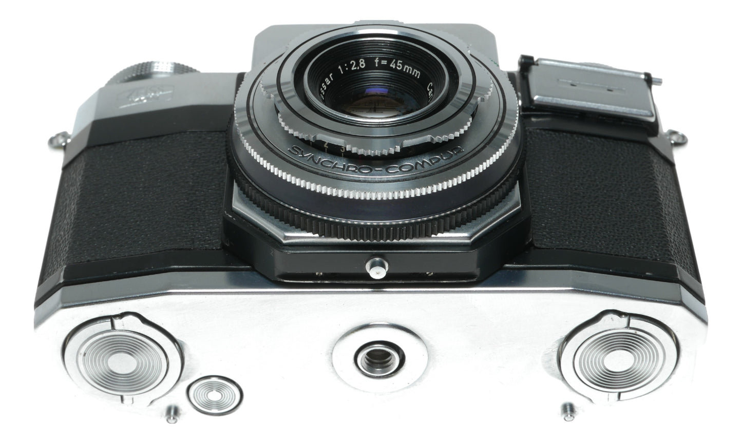 Contax Zeiss Ikon Tessar 45mm f/2.8 Vintage Rangefinder Camera - View 5