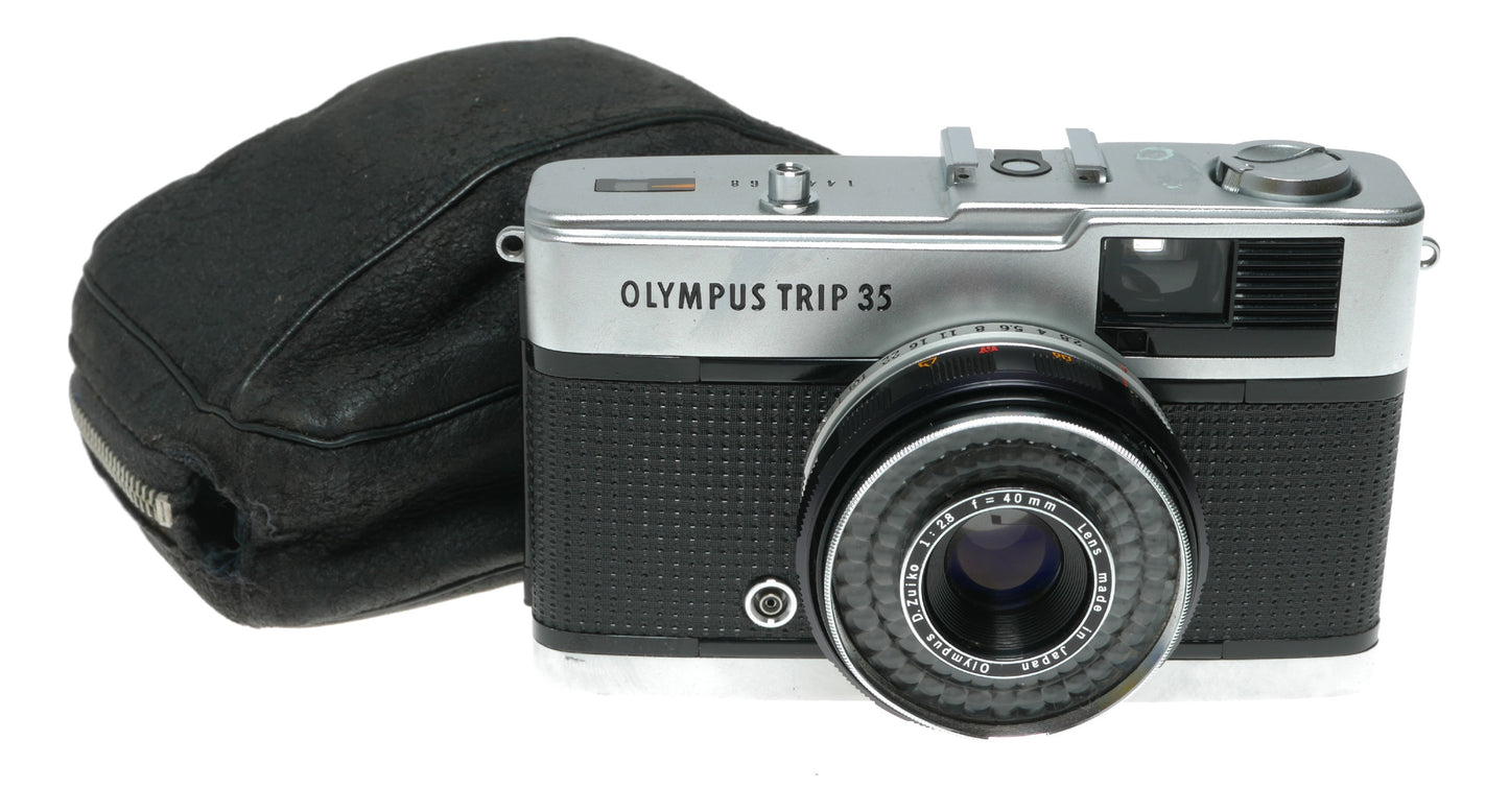 Olympus Trip 35 Vintage Film Camera with 40mm f/2.8 Zuiko Lens, Made in Japan