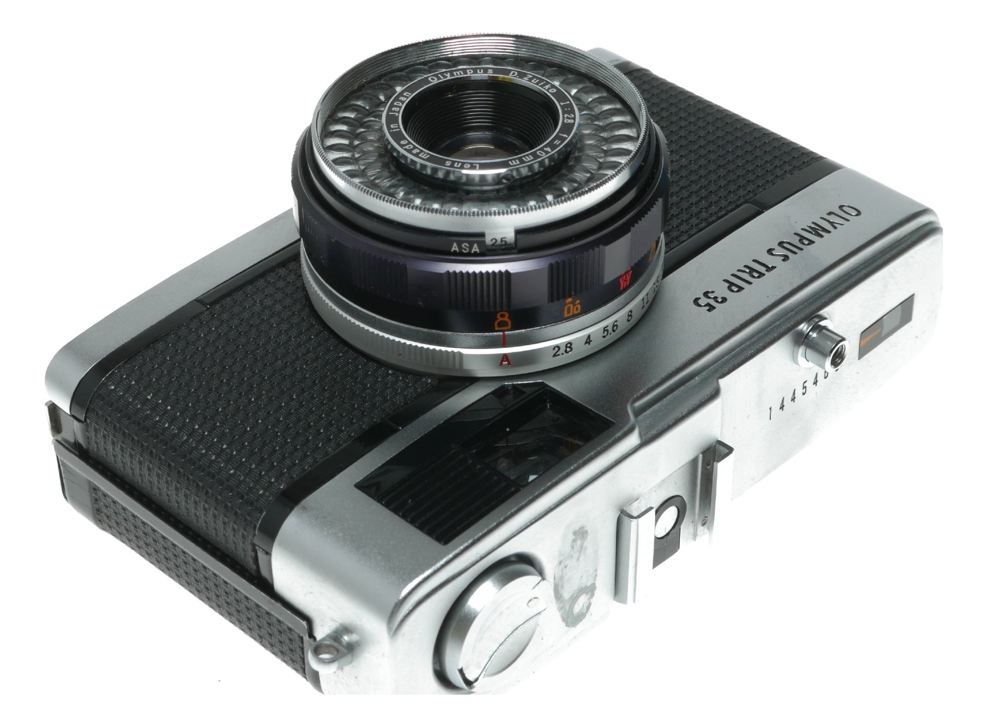 Olympus Trip 35 Vintage Film Camera with 40mm f/2.8 Zuiko Lens, Made in Japan - View 5