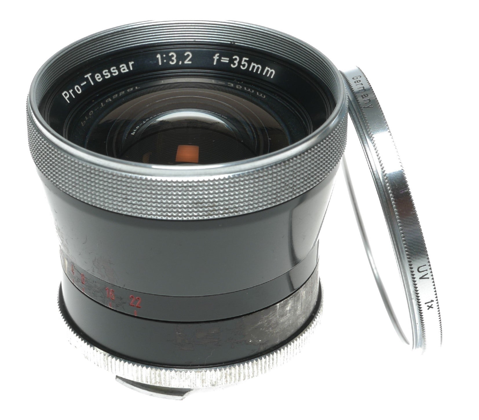 Zeiss Pro-Tessar 35mm f/3.2 Vintage Camera Lens Made in Germany - View 2