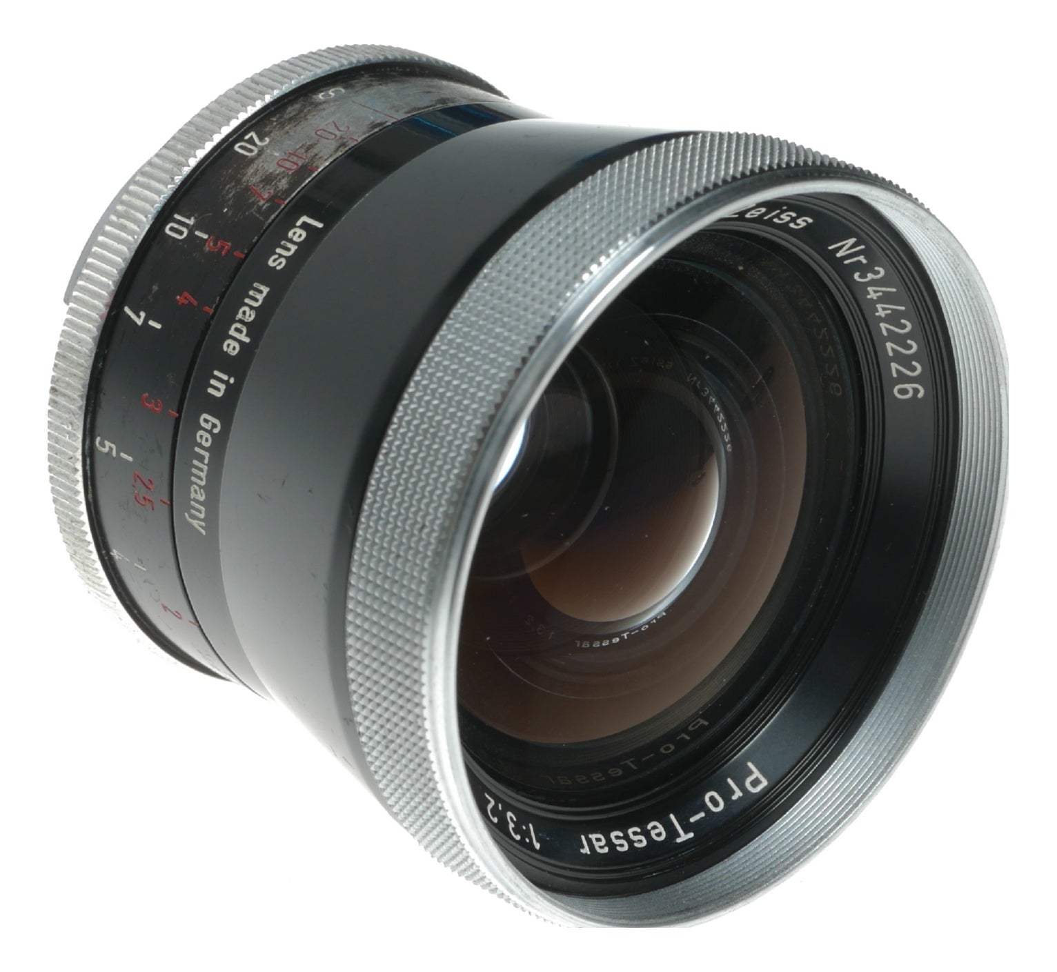 Zeiss Pro-Tessar 35mm f/3.2 Vintage Camera Lens Made in Germany - View 6