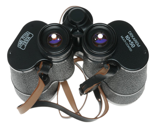 Carl Zeiss Jena Dekarem 10x50 Multicoated Binoculars with Original Case and Warranty Card - View 9