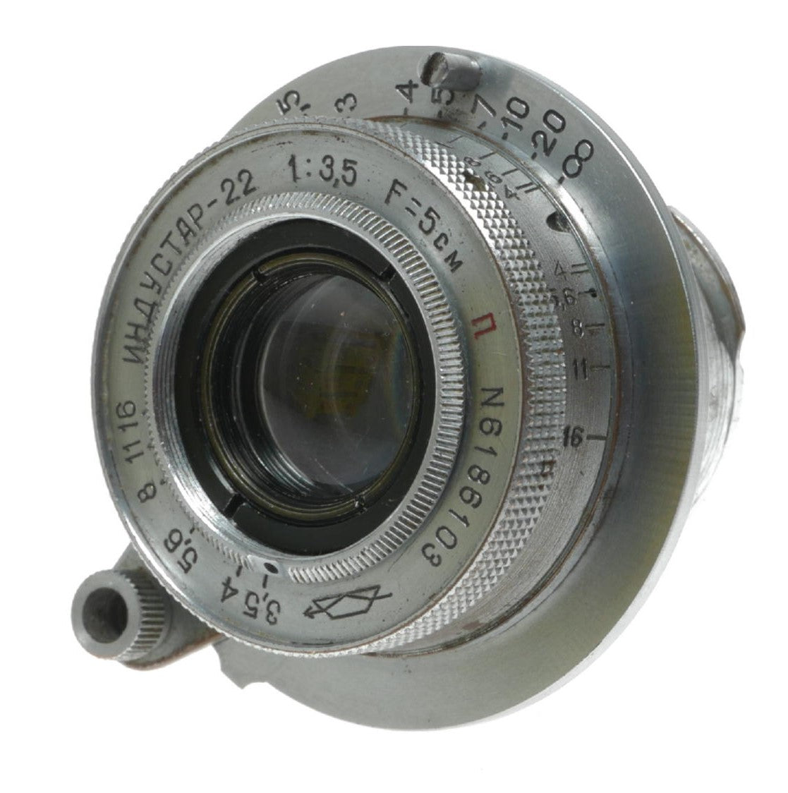 Industar-22 50mm f/3.5 Lens - View 8
