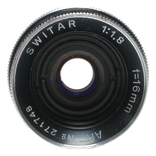 Kern Paillard Switar 16mm f/1.8 Lens - View 3