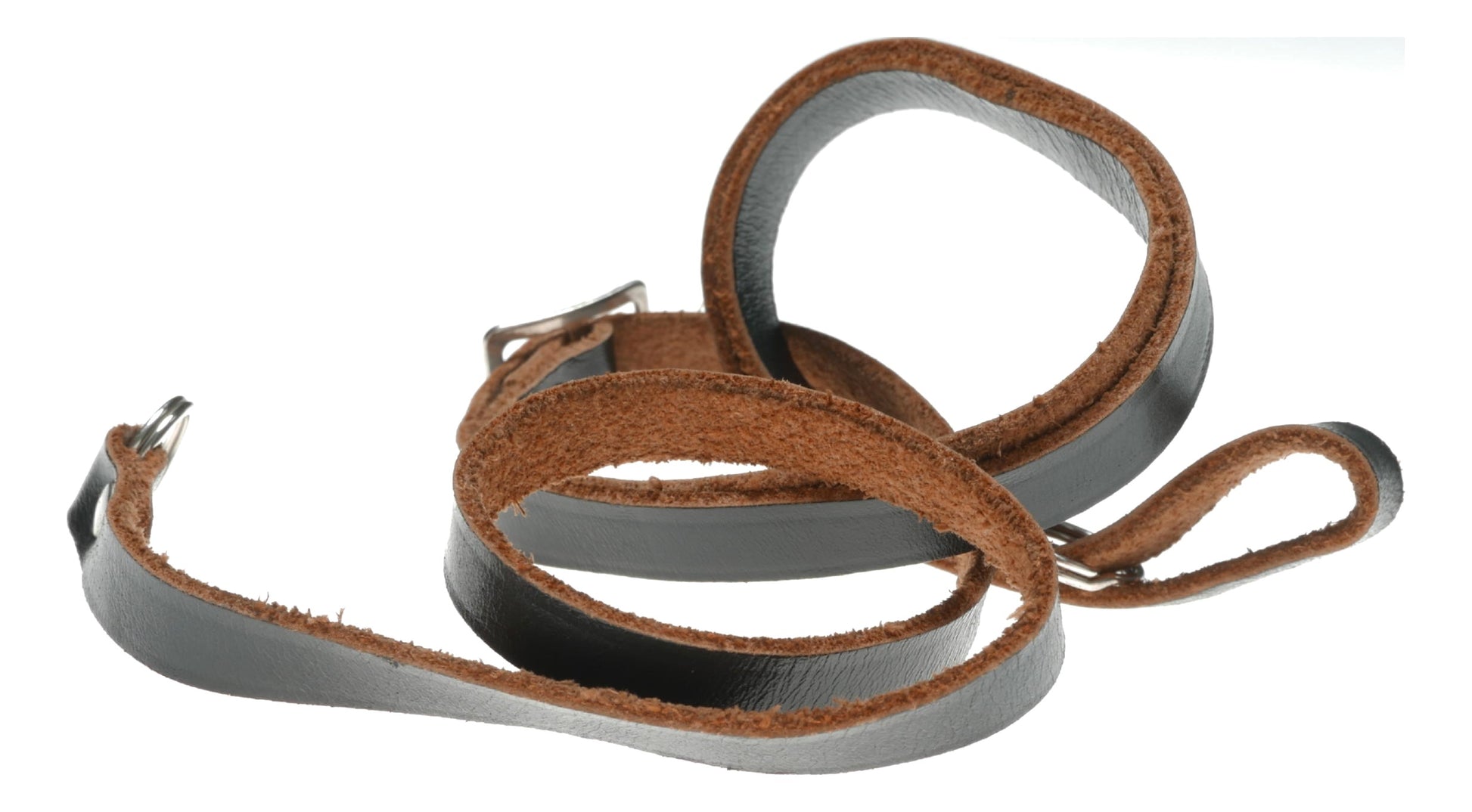 Leather Camera Strap with Metal Rings - View 4