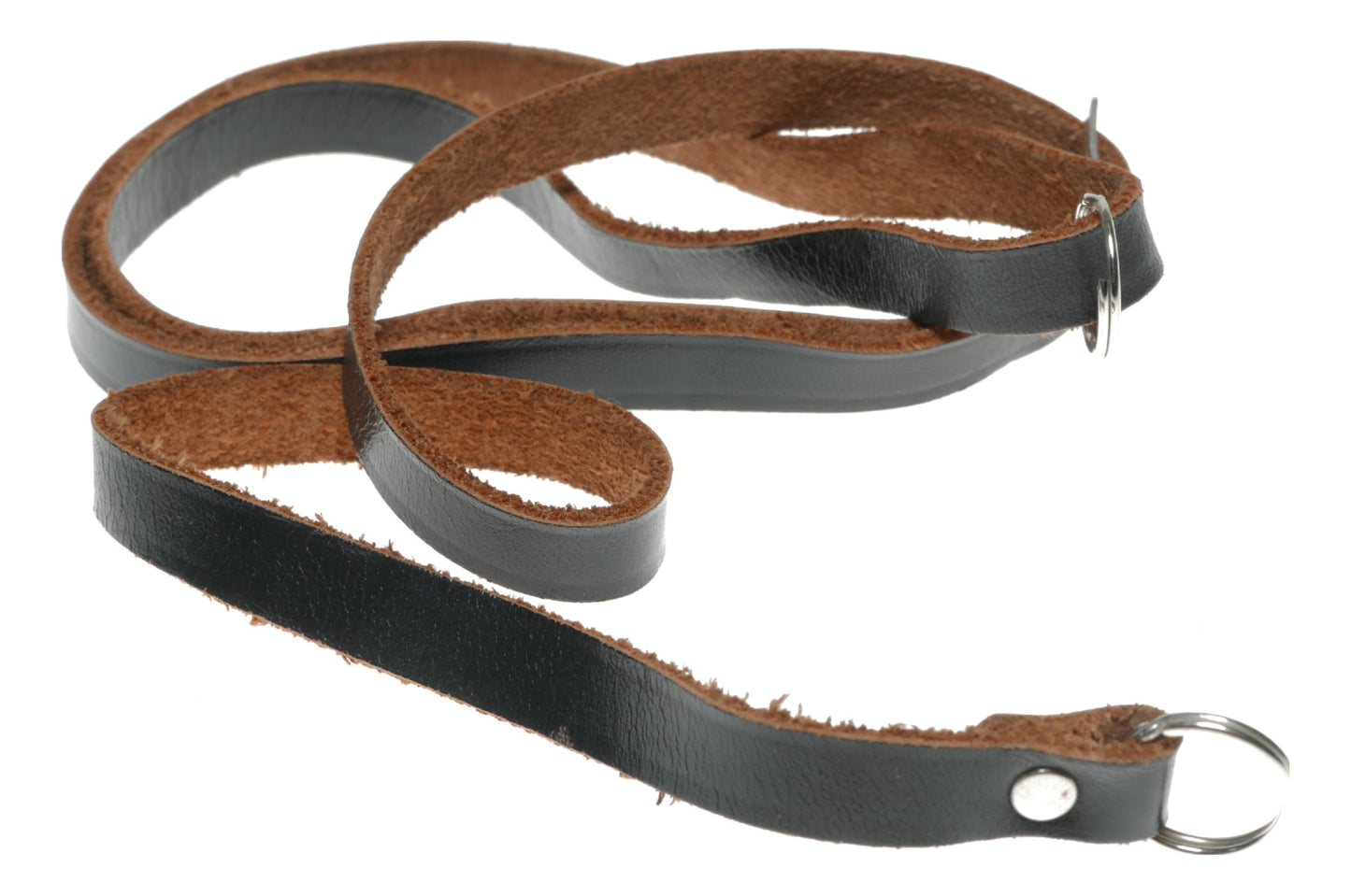 Leather Camera Strap with Metal Rings - View 5