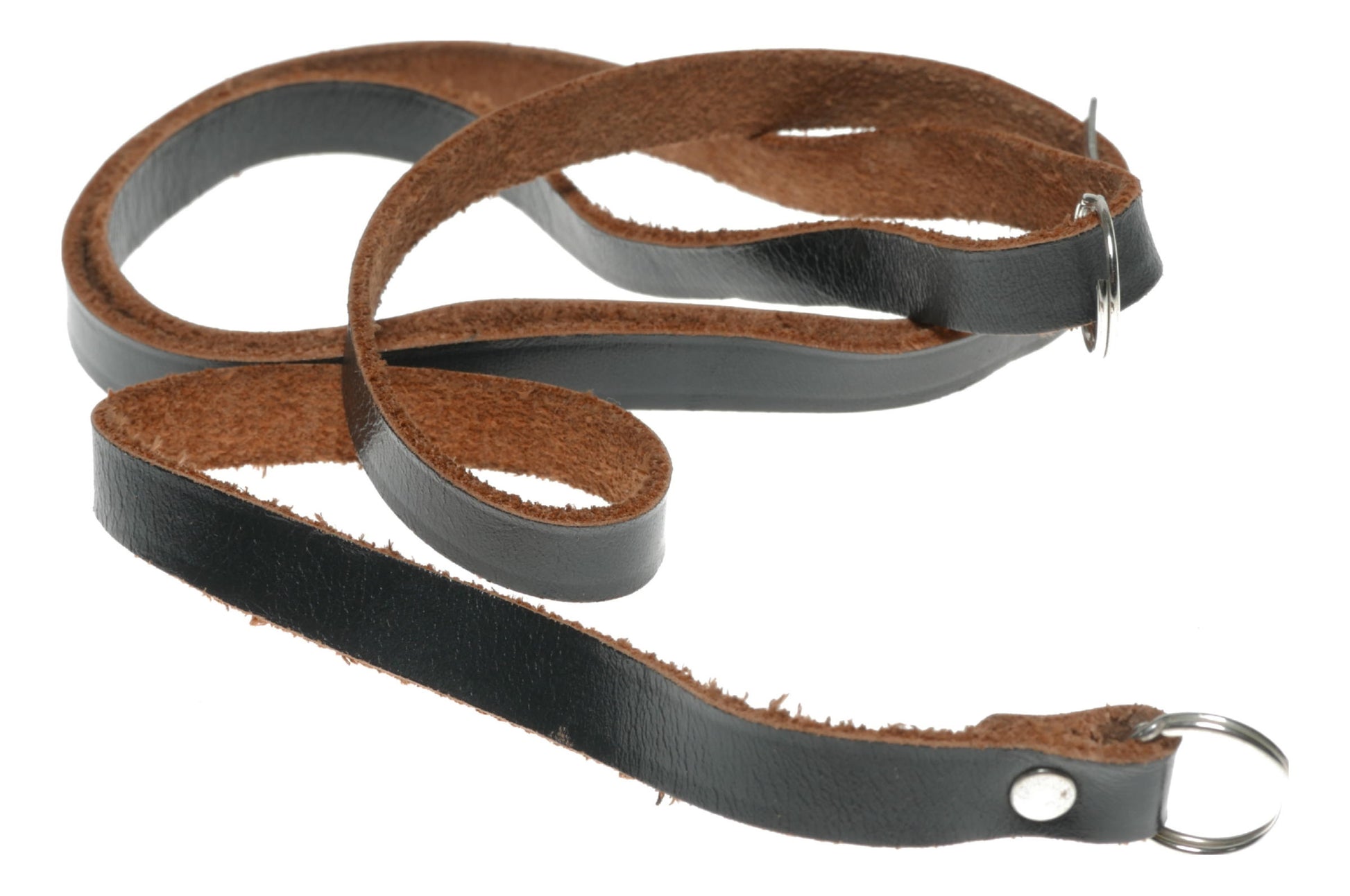 Leather Camera Strap with Metal Rings - View 5