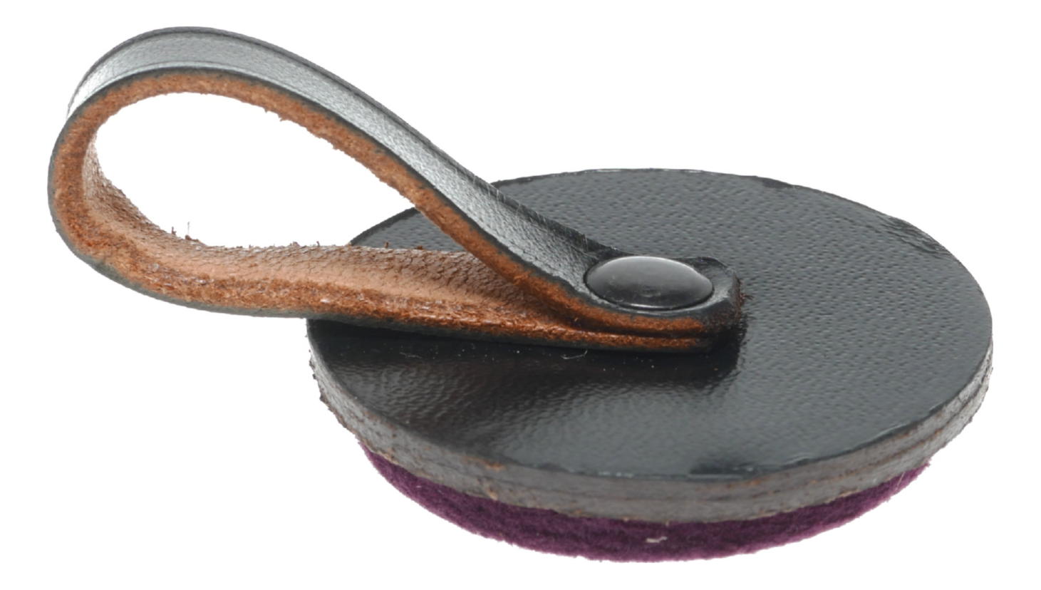 Leather Camera Lens Cap with Strap