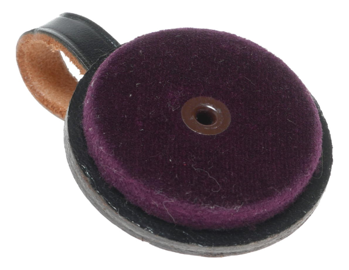 Leather Camera Lens Cap with Strap - View 2