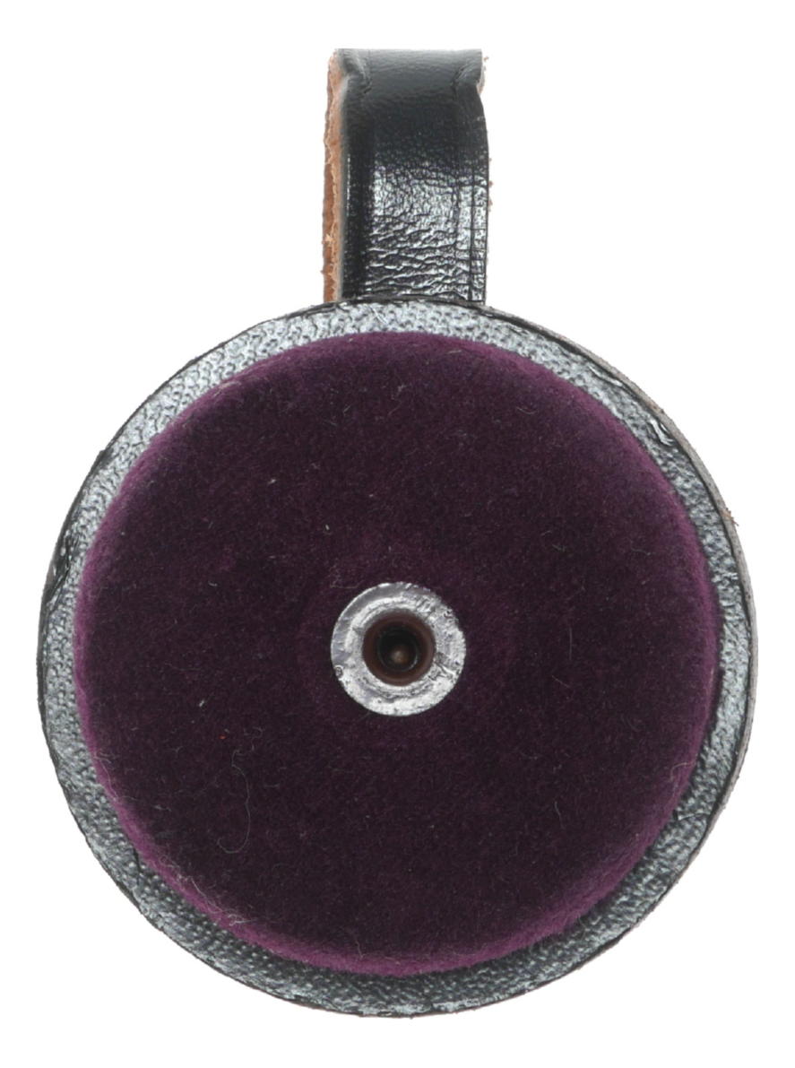 Leather Camera Lens Cap with Strap - View 3