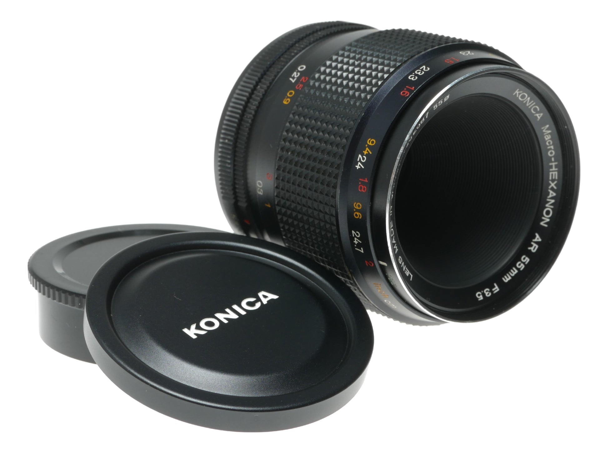 Konica Macro-HEXANON AR 55mm f/3.5 Vintage Camera Lens Made in Japan