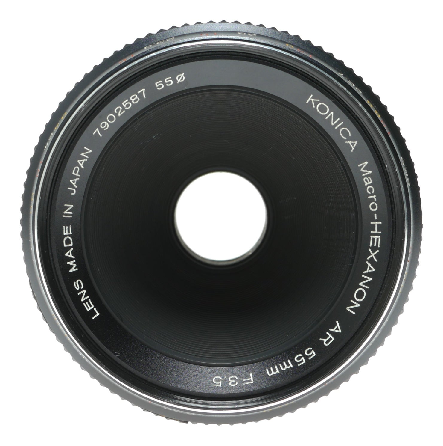 Konica Macro-HEXANON AR 55mm f/3.5 Vintage Camera Lens Made in Japan - View 2