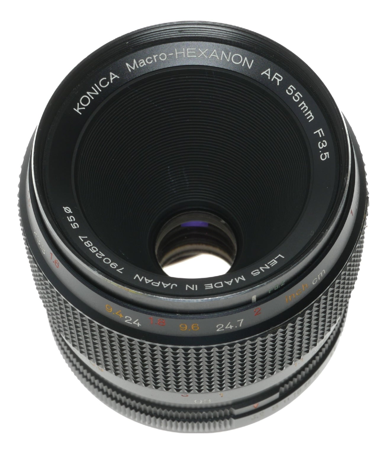 Konica Macro-HEXANON AR 55mm f/3.5 Vintage Camera Lens Made in Japan - View 7