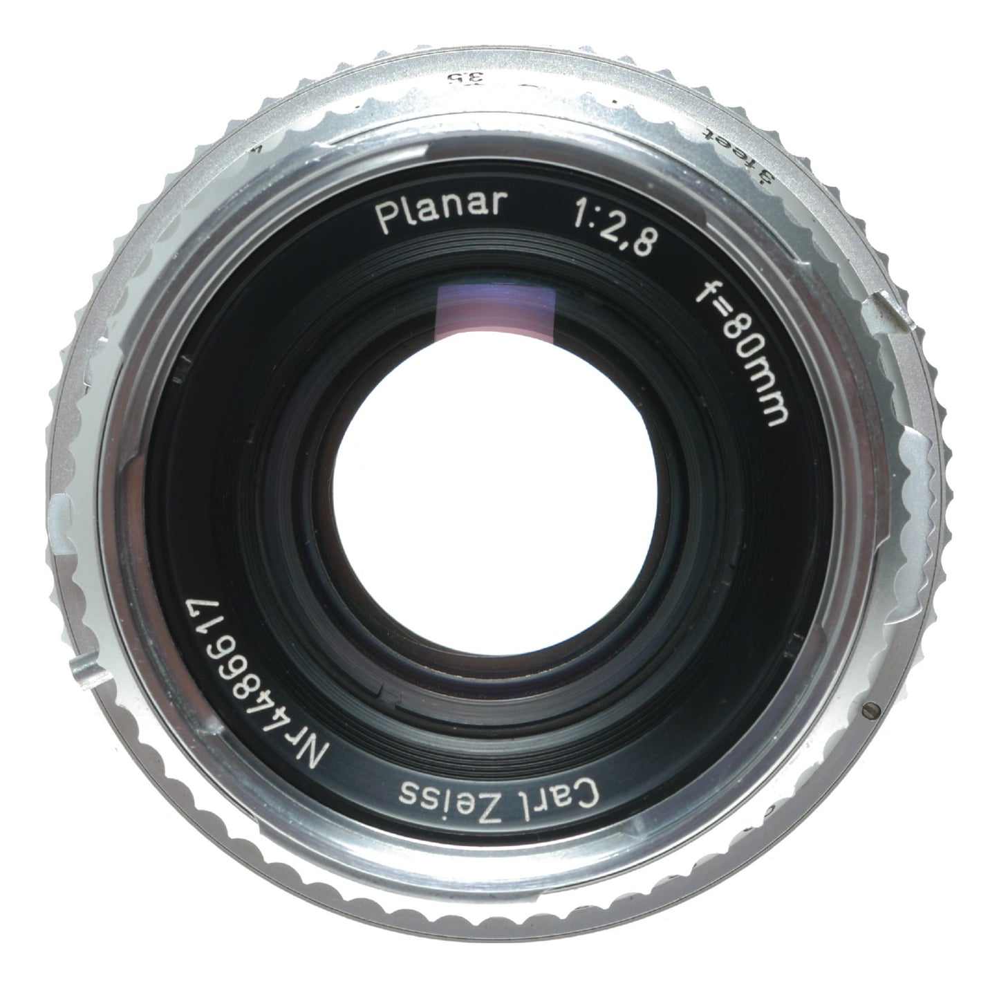 Carl Zeiss Planar 80mm f/2.8 Vintage Lens for Hasselblad Camera Made in West Germany - View 2