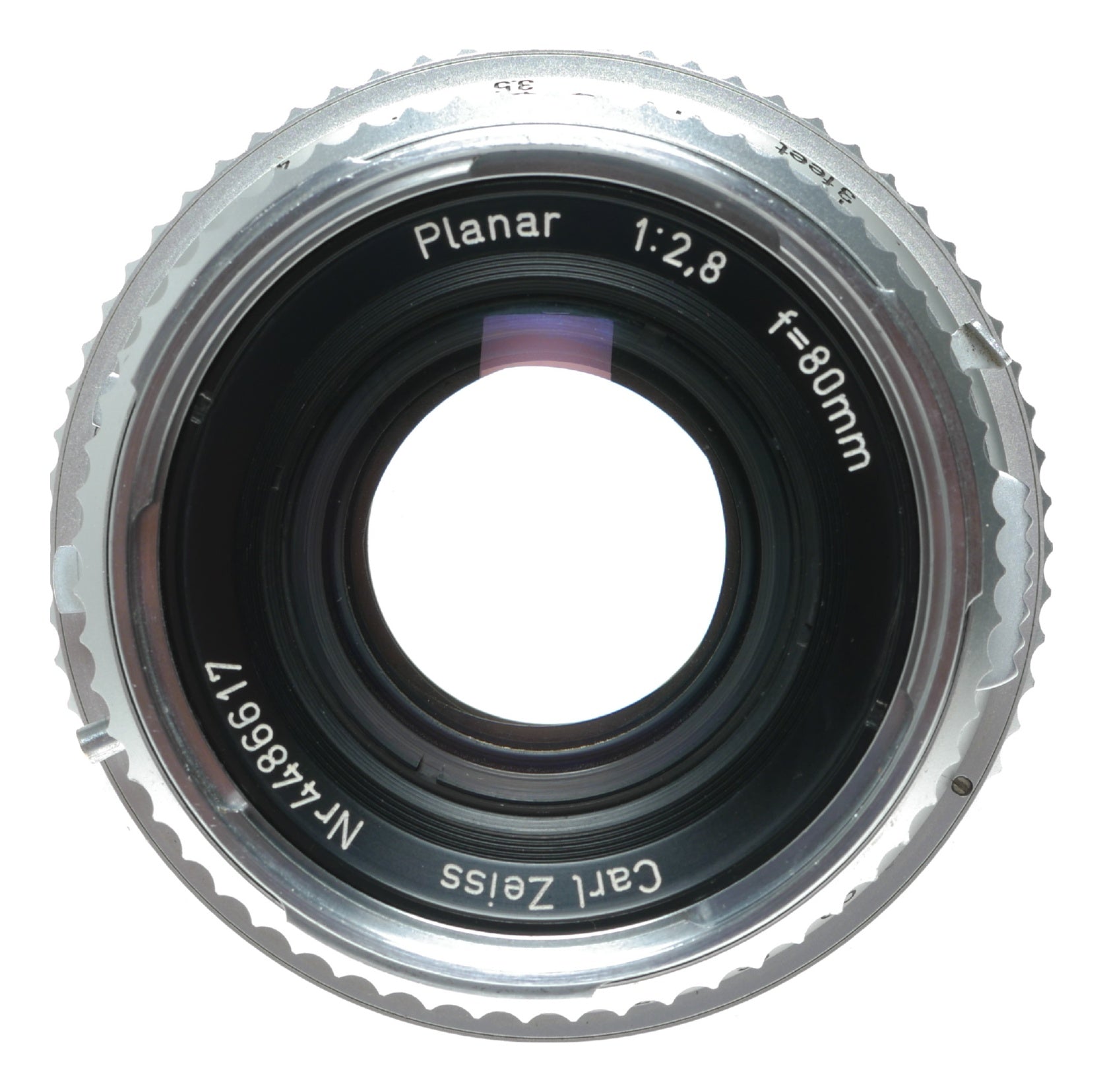 Carl Zeiss Planar 80mm f/2.8 Vintage Lens for Hasselblad Camera Made in West Germany - View 2