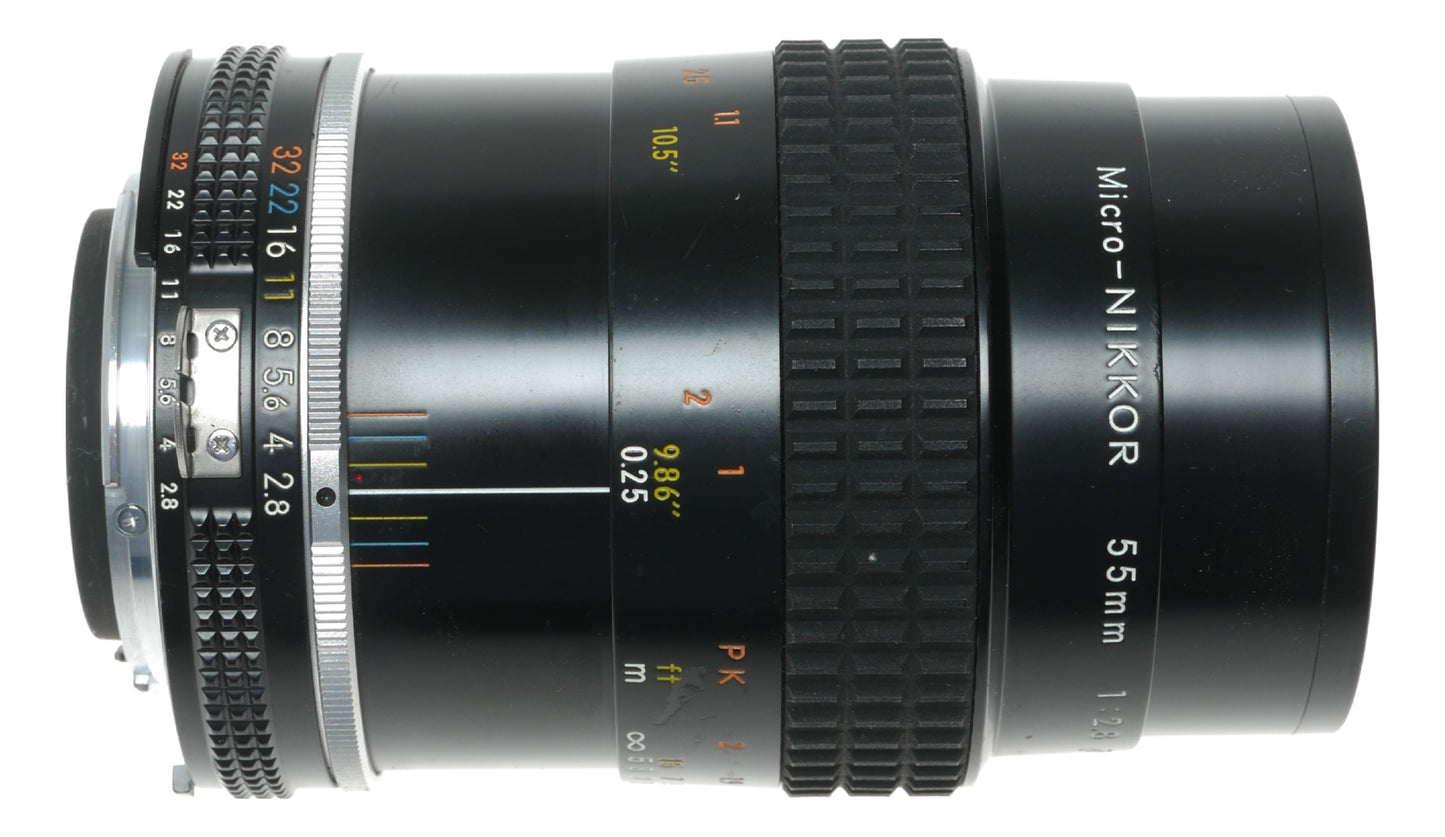Nikon Micro-Nikkor 55mm f/2.8 Manual Focus Lens for Nikon F Mount Cameras - View 4