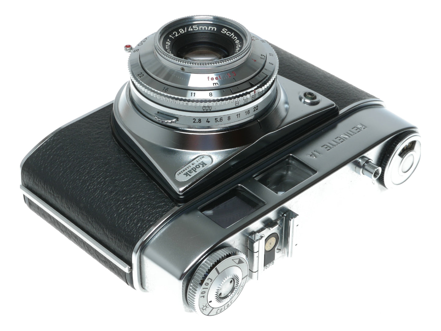Kodak Retinette JA Vintage Film Camera with Schneider-Kreuznach Reomar 45mm f/2.8 Lens and Prontor 250S Shutter - View 3