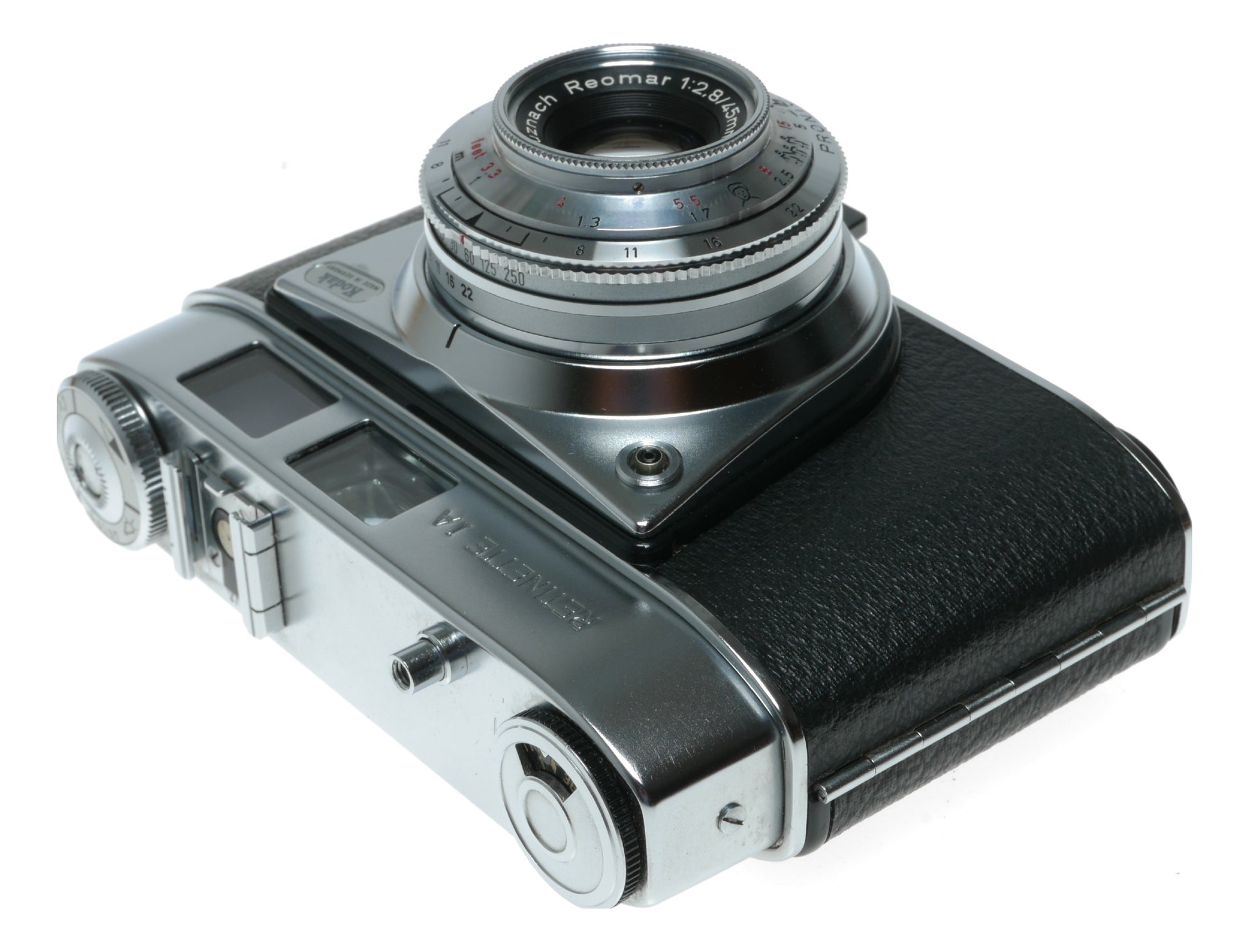 Kodak Retinette JA Vintage Film Camera with Schneider-Kreuznach Reomar 45mm f/2.8 Lens and Prontor 250S Shutter - View 5