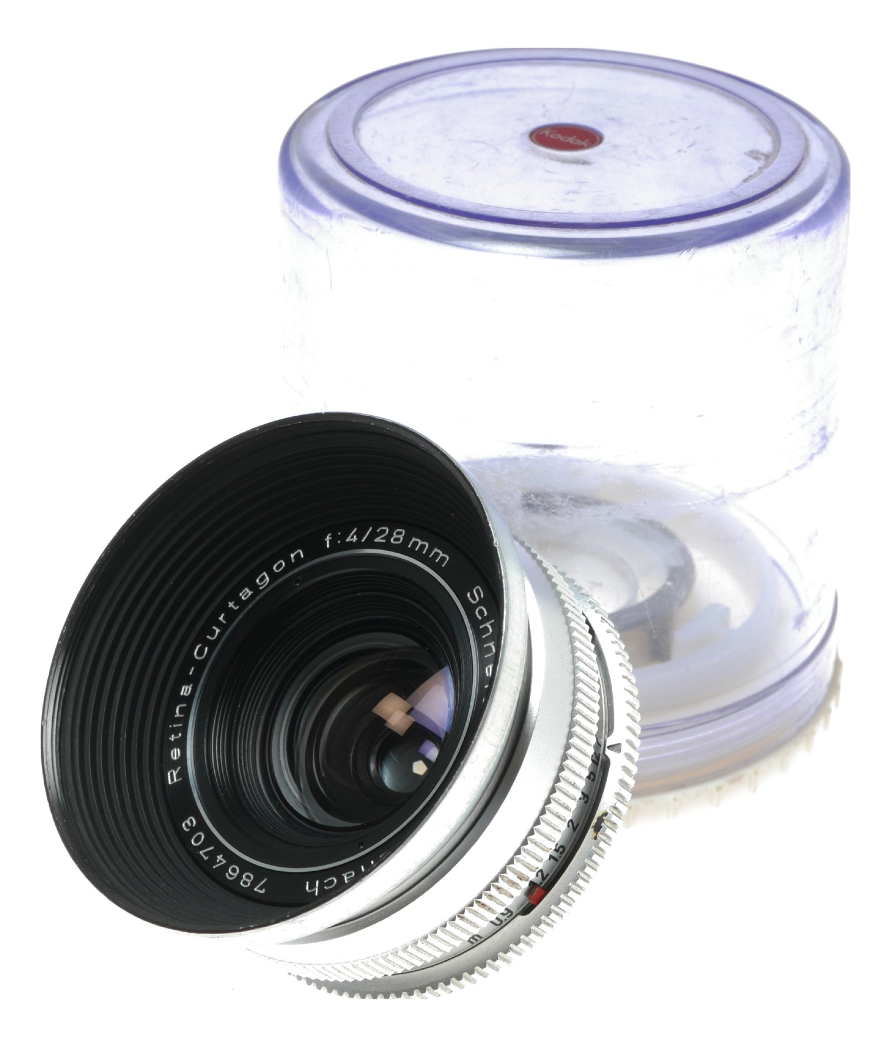 Kodak Retina-Curtagon 28mm f/4 Vintage Lens with Schneider-Kreuznach Optics and Compur Shutter - View 3