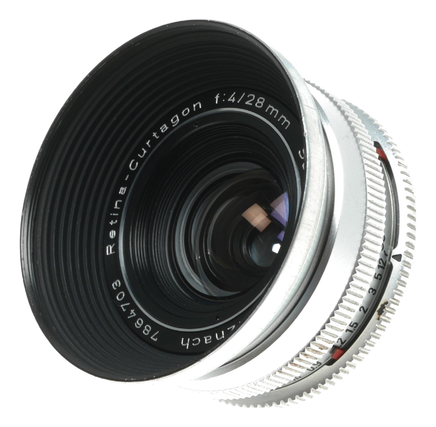 Kodak Retina-Curtagon 28mm f/4 Vintage Lens with Schneider-Kreuznach Optics and Compur Shutter - View 4