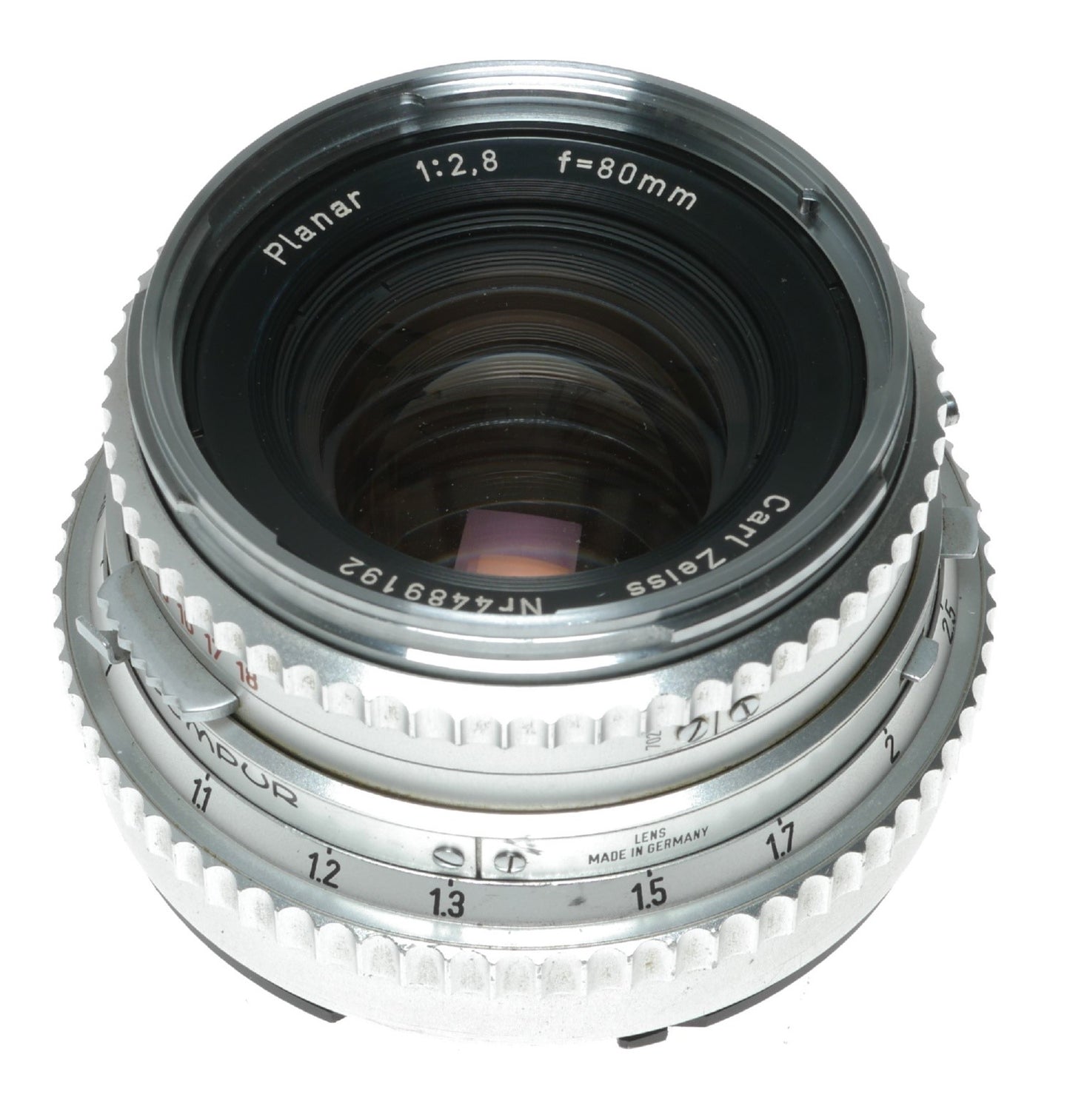 Carl Zeiss Planar 80mm f/2.8 Vintage Camera Lens with Compur Shutter - View 5