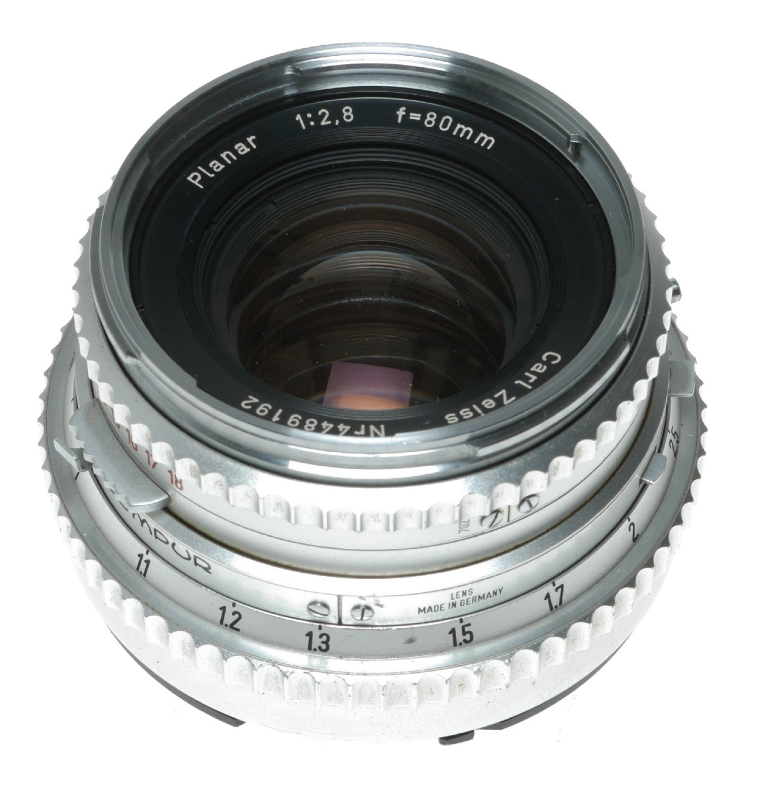 Carl Zeiss Planar 80mm f/2.8 Vintage Camera Lens with Compur Shutter - View 5