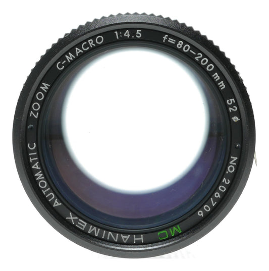 Hanimex C-Macro 80-200mm f/4.5 Zoom Lens, Automatic, Multi-Coated, Made in Japan - View 3