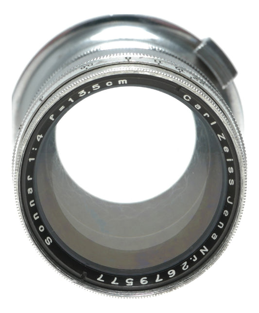 Carl Zeiss Jena Sonnar 135mm f/4 Vintage Camera Lens - View 2
