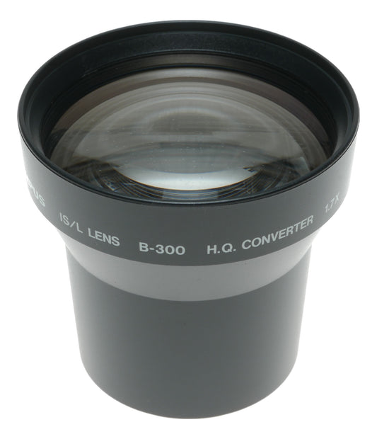 Olympus B-300 1.7x High-Quality Teleconverter Lens for 55mm Filter Thread, Made in Japan