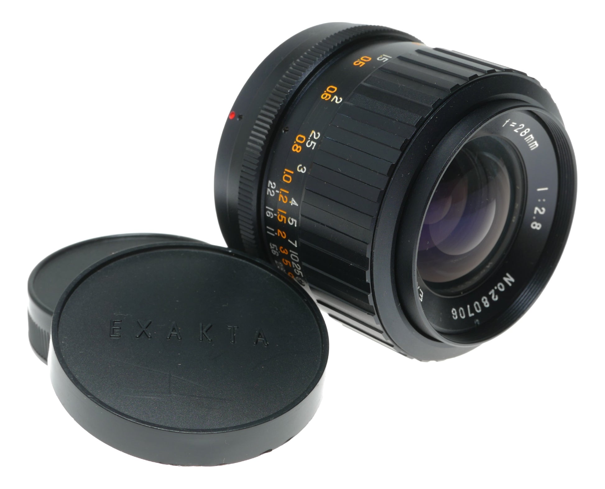 Exakta Exaktar Auto Wide 28mm f/2.8 Vintage Camera Lens Made in Japan - View 2