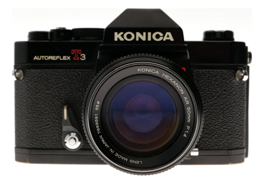 Konica Autoreflex T3 35mm SLR Camera with 50mm Lens