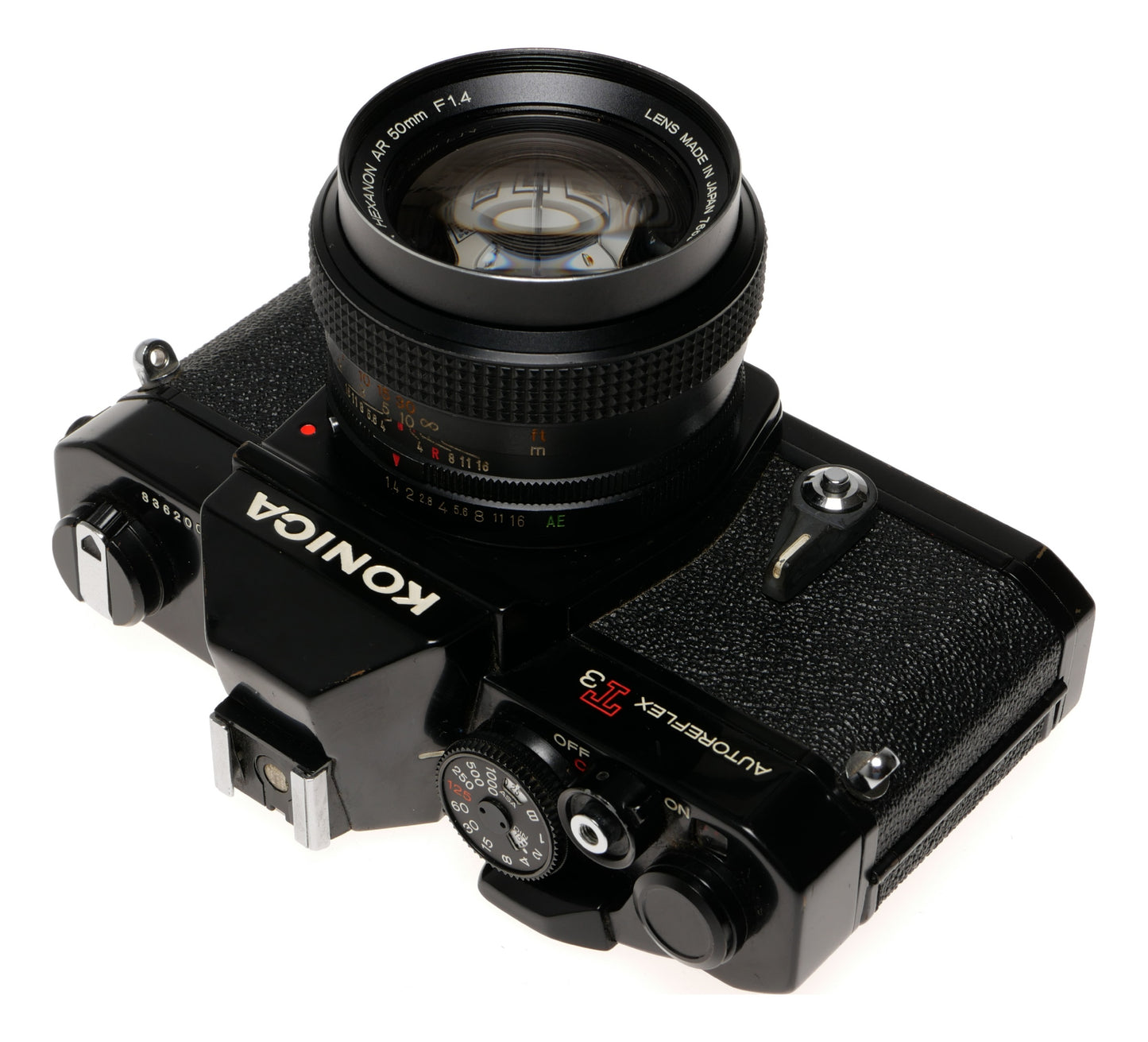 Konica Autoreflex T3 35mm SLR Camera with 50mm Lens - View 3