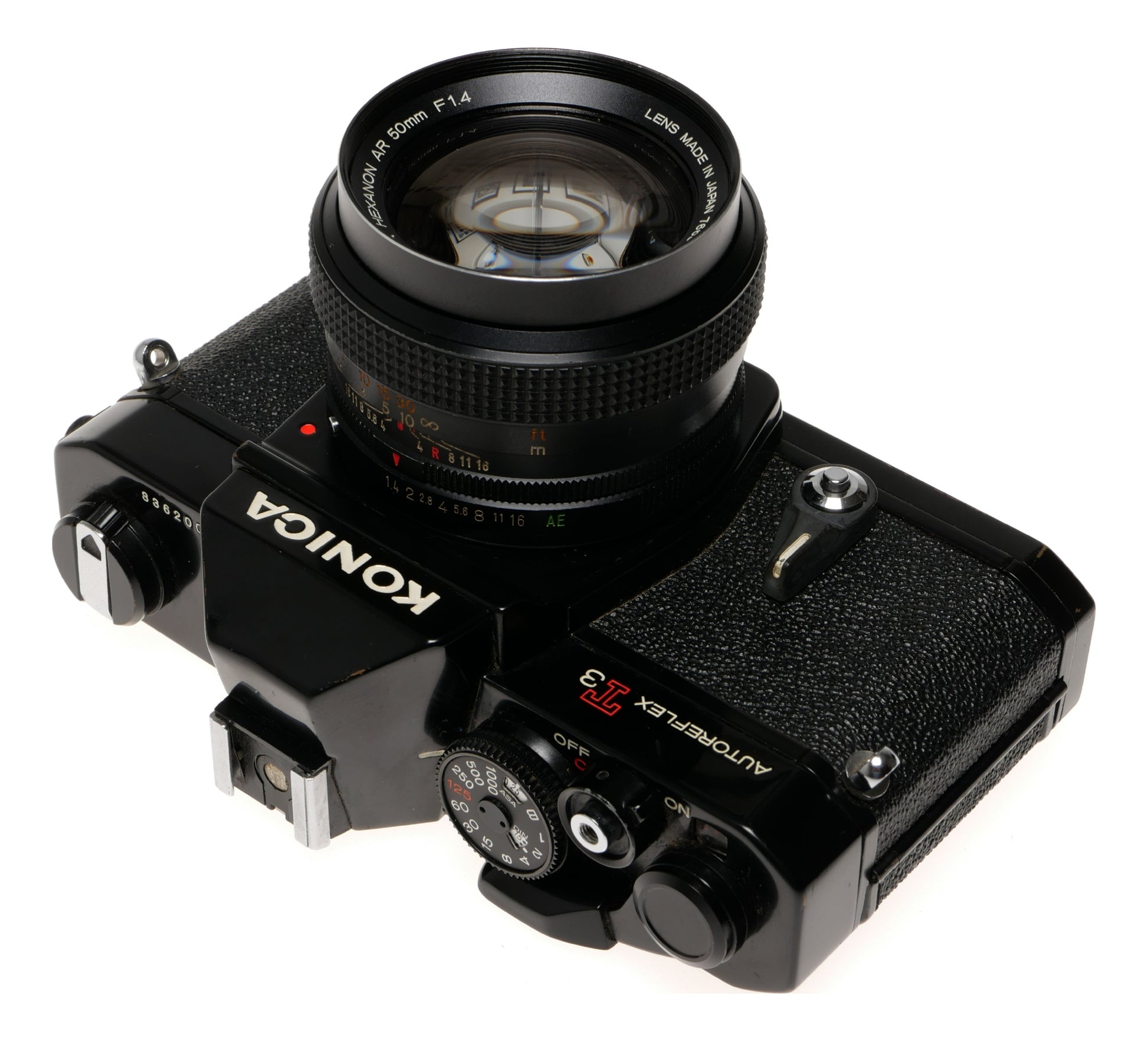 Konica Autoreflex T3 35mm SLR Camera with 50mm Lens - View 3