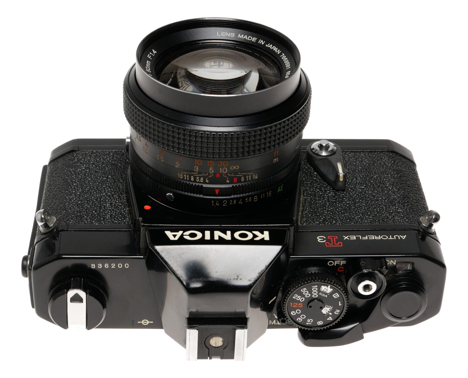 Konica Autoreflex T3 35mm SLR Camera with 50mm Lens - View 4