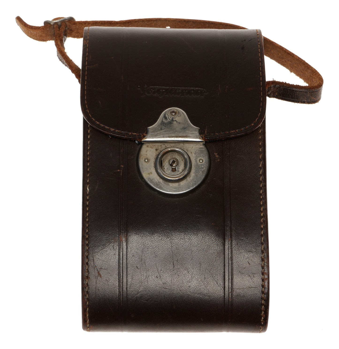 Voigtlander Leather Camera Case with Strap and Lock