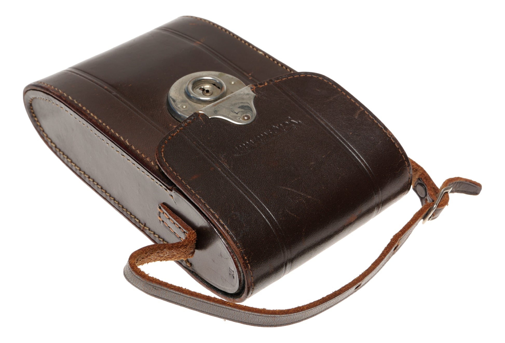 Voigtlander Leather Camera Case with Strap and Lock - View 2