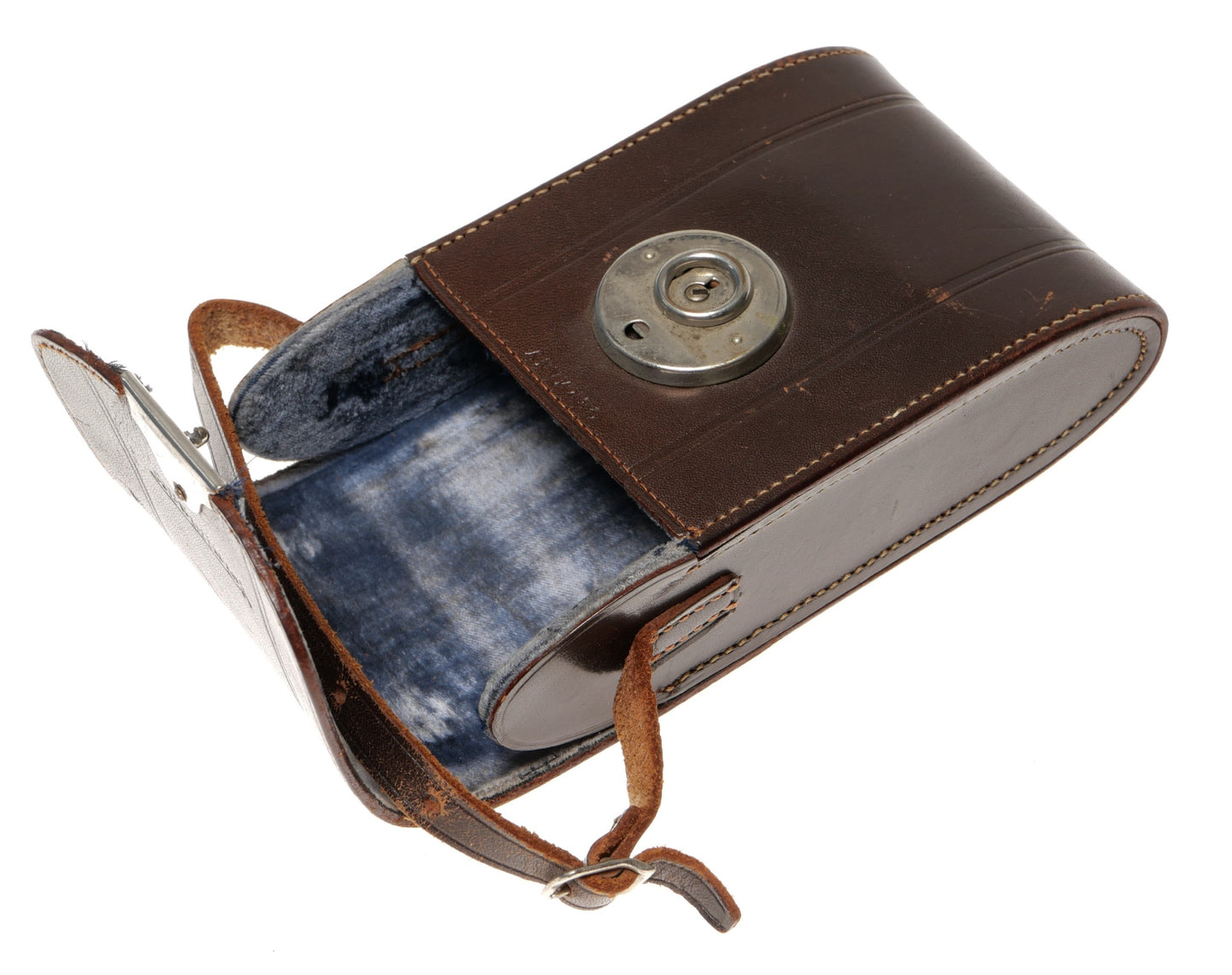 Voigtlander Leather Camera Case with Strap and Lock - View 5