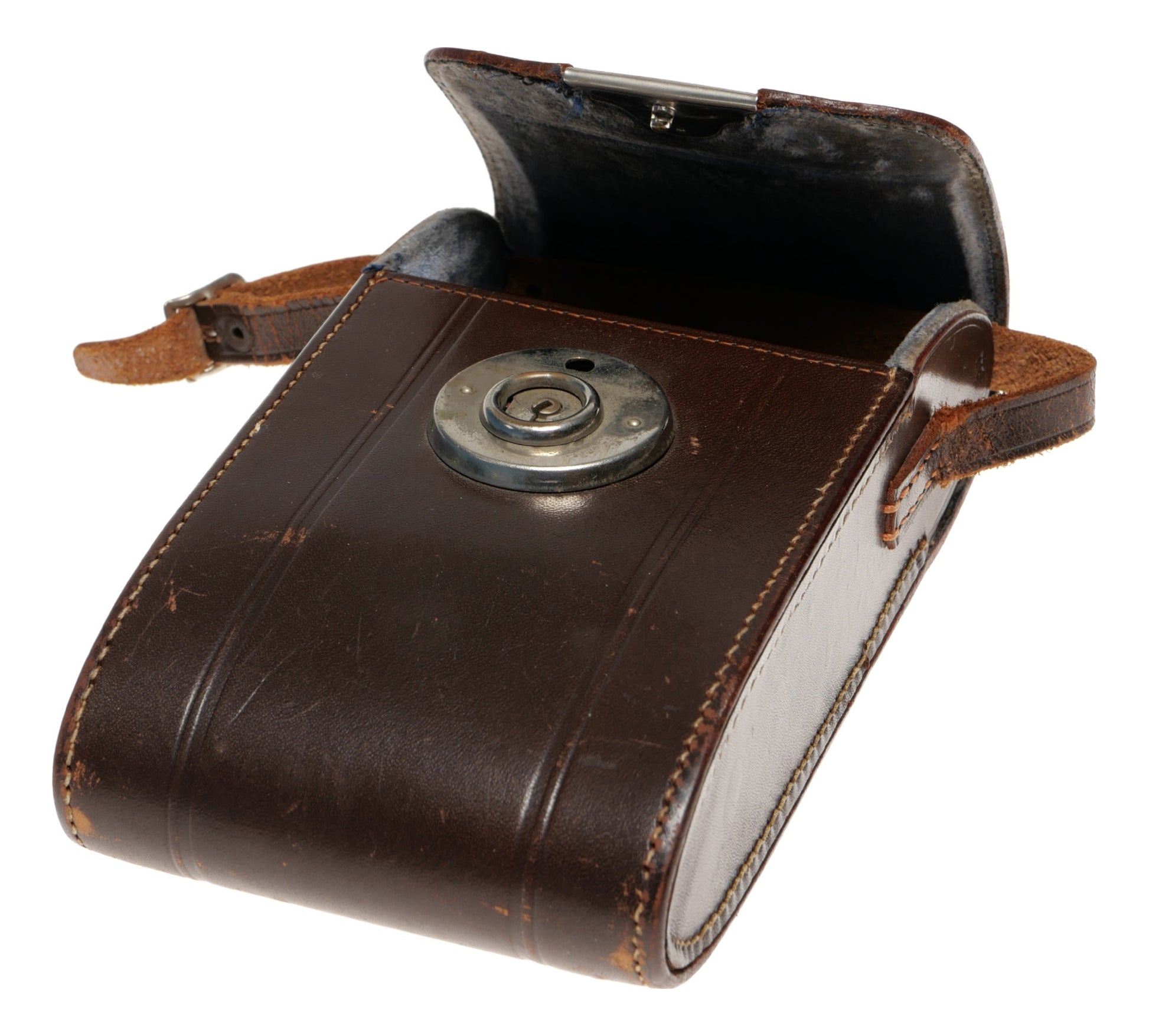 Voigtlander Leather Camera Case with Strap and Lock - View 6