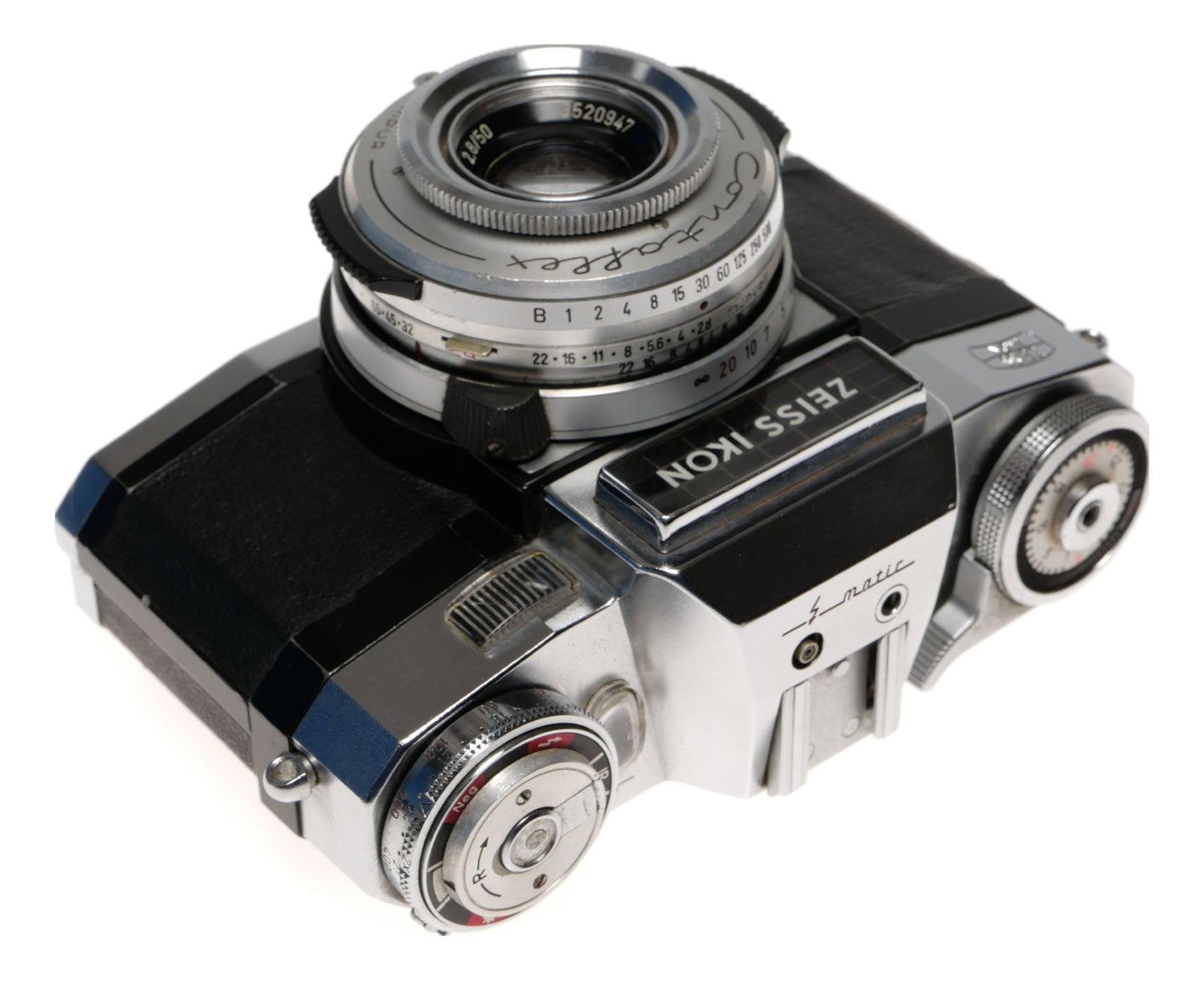 Zeiss Ikon Contaflex S-matic 35mm SLR with Tessar 50mm - View 2