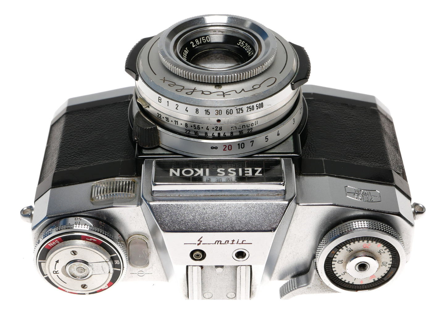 Zeiss Ikon Contaflex S-matic 35mm SLR with Tessar 50mm - View 3