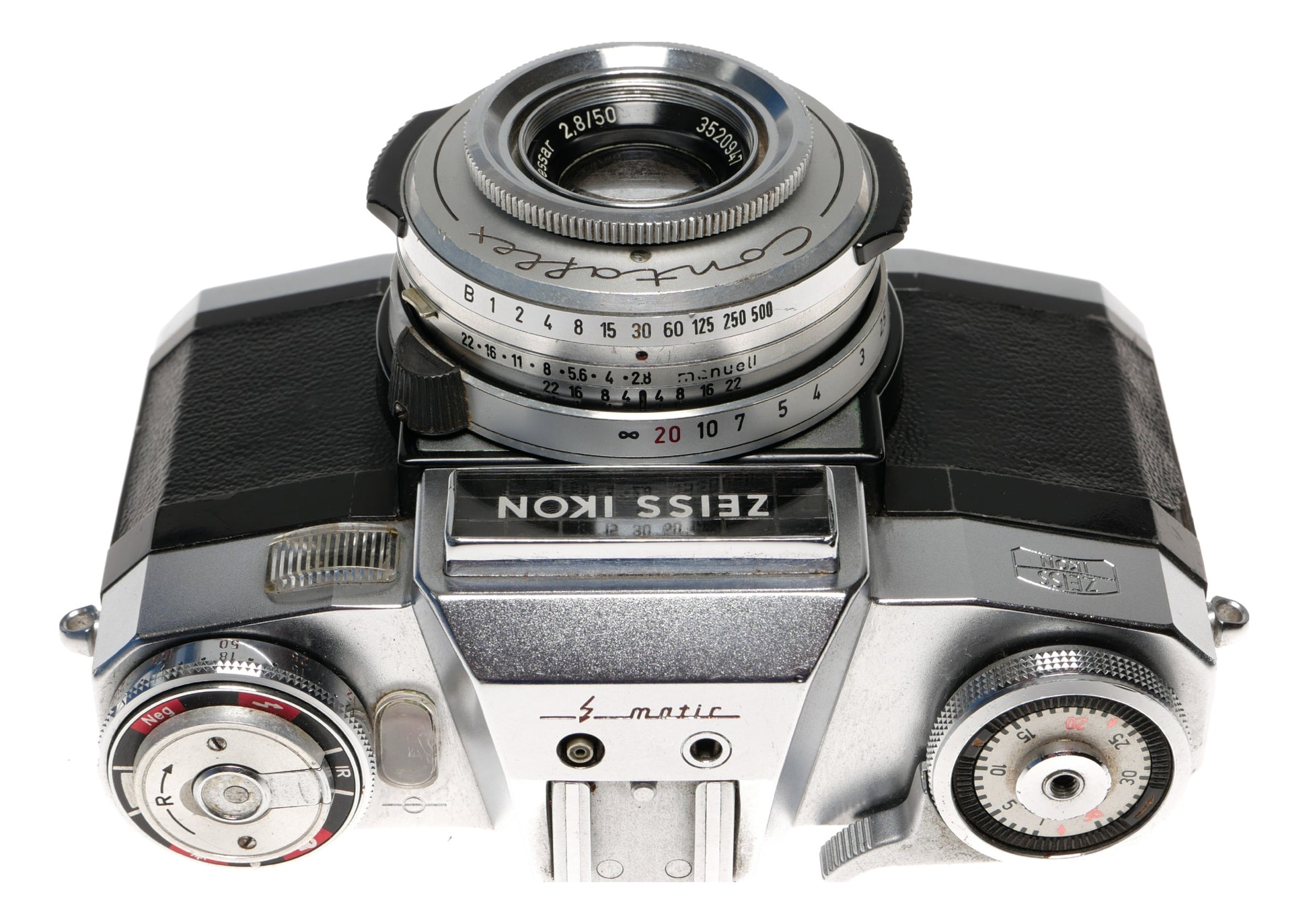 Zeiss Ikon Contaflex S-matic 35mm SLR with Tessar 50mm - View 3
