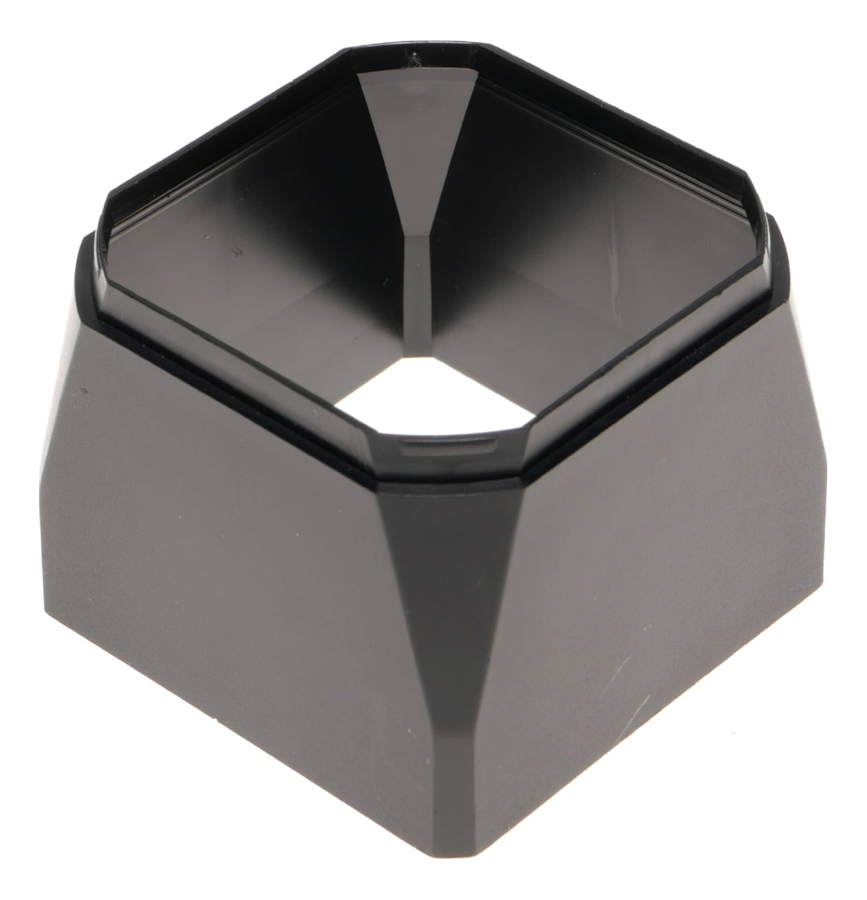 Black Square Plastic Lens Hood Camera Accessory - View 2