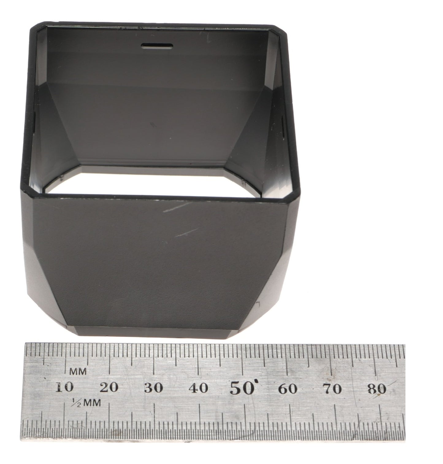 Black Square Plastic Lens Hood Camera Accessory - View 3