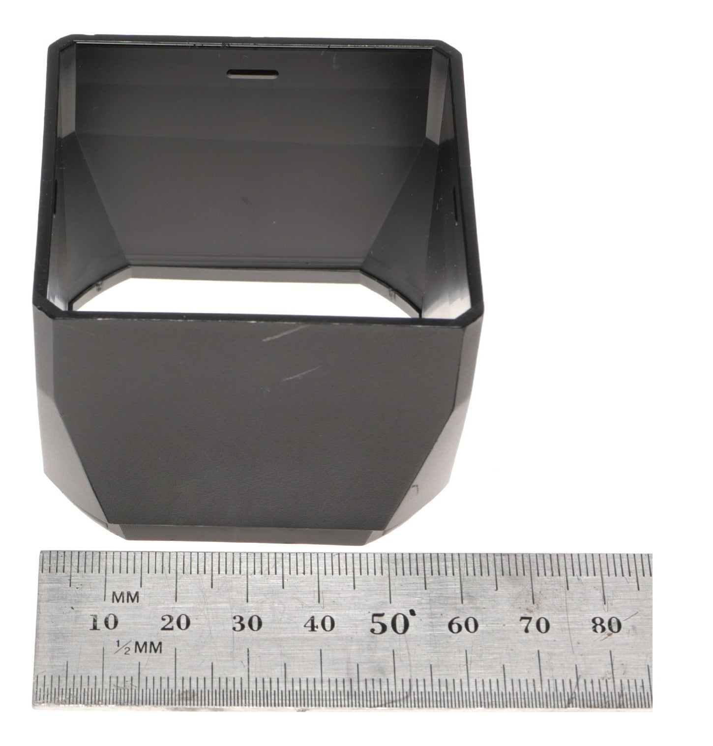 Black Square Plastic Lens Hood Camera Accessory - View 3